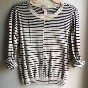Forever 21, neutral & navy stripped sweater